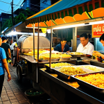 Home 15 SIEM 솔루션의 사용자 경험 개선 방법 - Bangkok Street Food Scene**
"A bustling Bangkok street food scene at night, filled with food vendor...