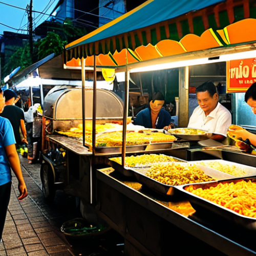 Home 27 SIEM 솔루션의 사용자 경험 개선 방법 - Bangkok Street Food Scene**
"A bustling Bangkok street food scene at night, filled with food vendor...