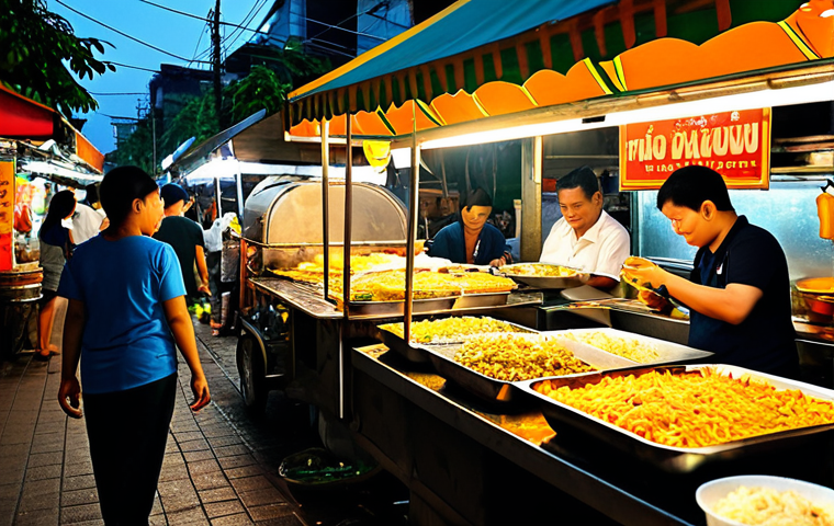 SIEM 솔루션의 사용자 경험 개선 방법 - Bangkok Street Food Scene**

"A bustling Bangkok street food scene at night, filled with food vendor...