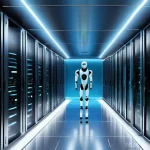 Home 14 SIEM 시스템의 로그 보존 기간 관리 방안 - **Prompt 1: The Digital Guardian of Data Flow**
"A visually striking and futuristic data center ...