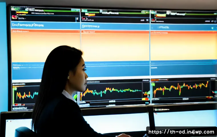 Home 29 SIEM 시스템의 정책 기반 관리 기법 - Photorealistic cybersecurity operations center in Bangkok, Thailand, a focused Thai security analyst...